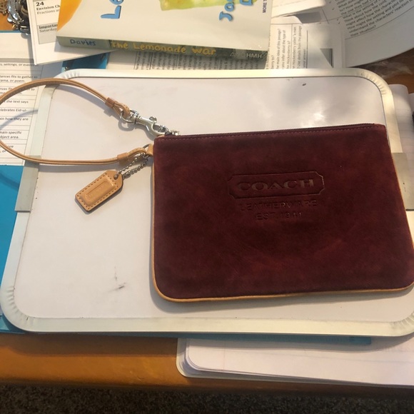 COPY - Coach suede wristlet - Picture 2 of 4